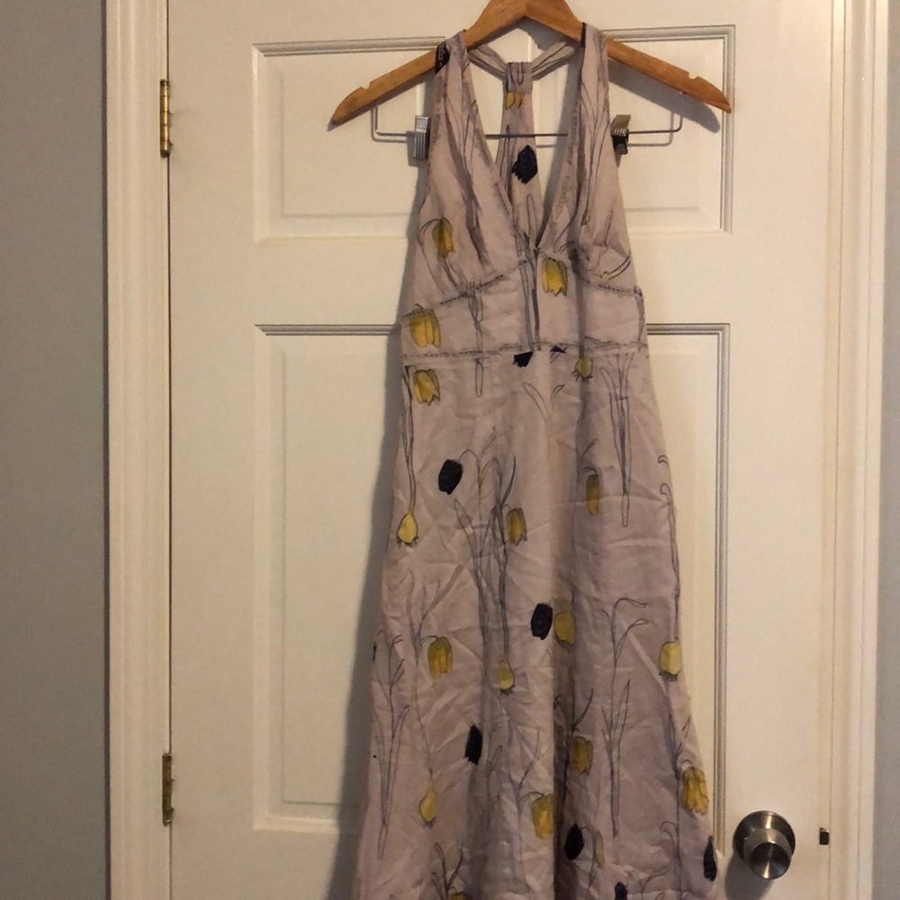 Anthropologie Halter Dress